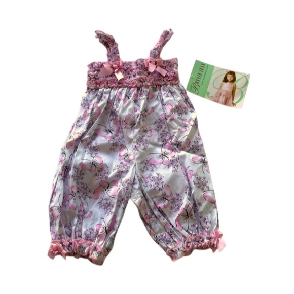 Bonnie Jean Other - BNWT Bonnie Jean Baby Girl's Smocked Jumpsuit, 3-6 Months